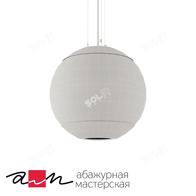 Modern Metal Pendant Light 3D model image 2