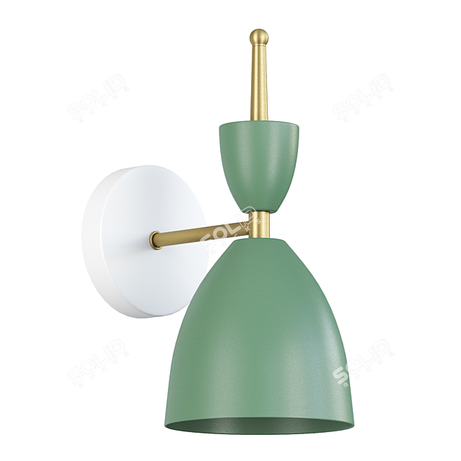 Emerald Green Wall Lamp 3D model image 1