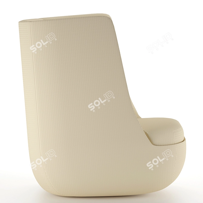Hightower High Armchair - Ultimate Comfort 3D model image 2
