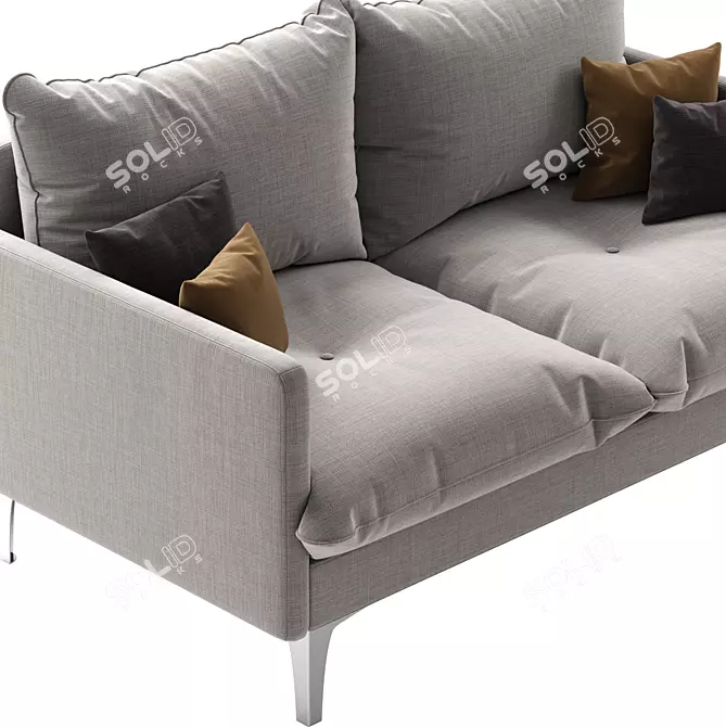 Anabey Sofette: Modern Comfort in Compact Design 3D model image 2