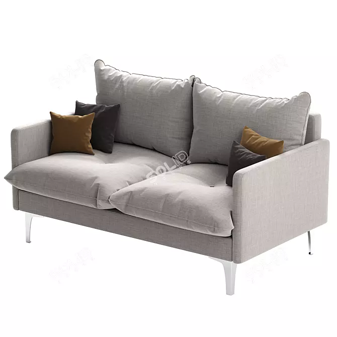 Anabey Sofette: Modern Comfort in Compact Design 3D model image 3