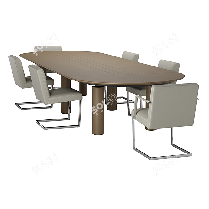 Poltrona Frau CEO Cube Meeting: High Res 3D Model 3D model image 3