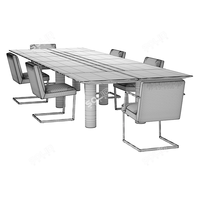 Poltrona Frau CEO Cube Meeting: High Res 3D Model 3D model image 4