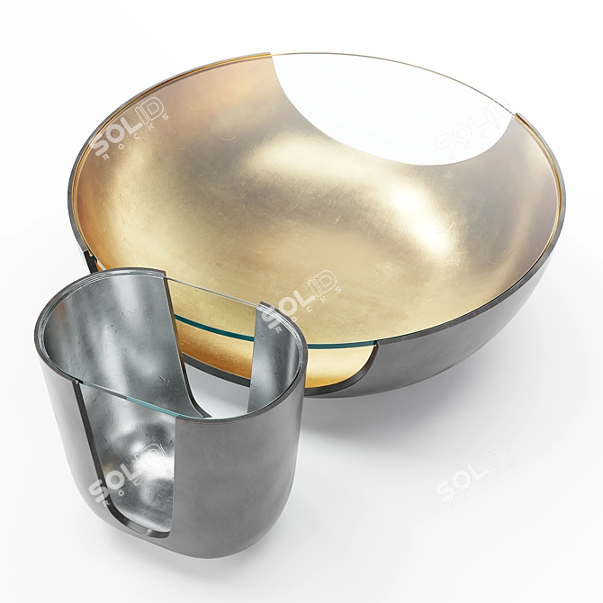 Soleil Modern Cocktail Table: Luxurious Design 3D model image 3