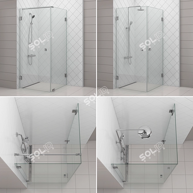 Svedbergs Set 84 - Complete Shower Collection 3D model image 2