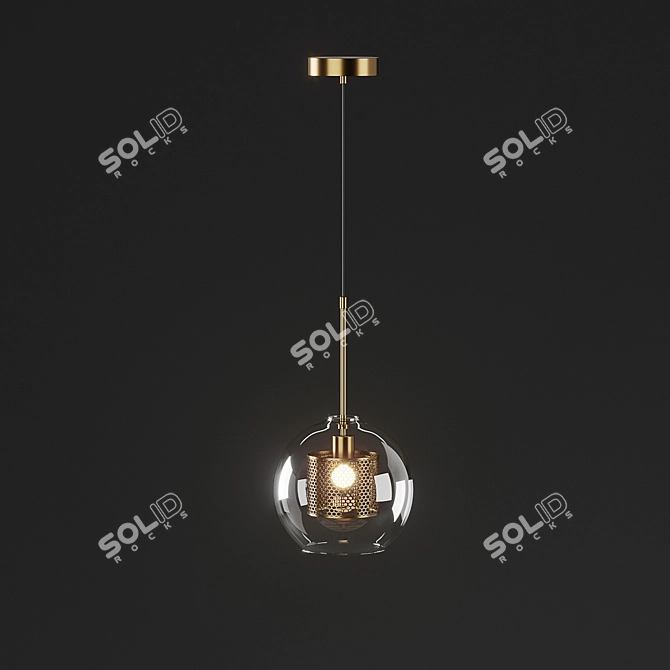 Scandlight Sabrina Bronze S Pendant Light 3D model image 1