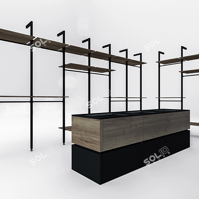 OM Profile Wardrobe Room | Elegant and Spacious 3D model image 2