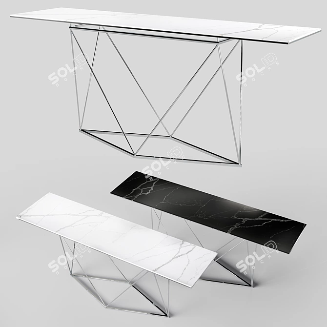 Naos Uptown Console: Sleek and Functional 3D model image 1