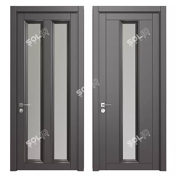 Stylish Entry: Door 03 3D model image 1