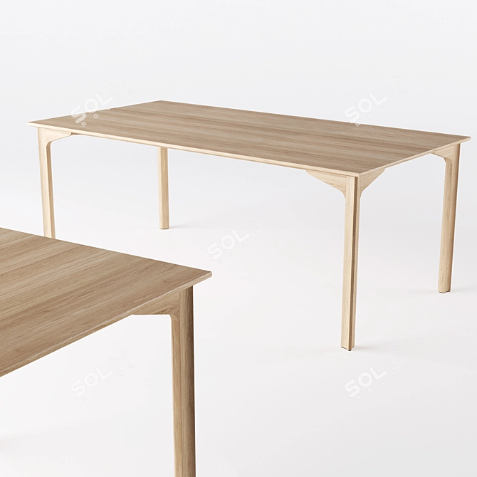 Modern Fritz Hansen Grand Prix Table 3D model image 1