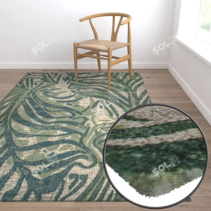 High-Quality Carpet Set 3D model image 5