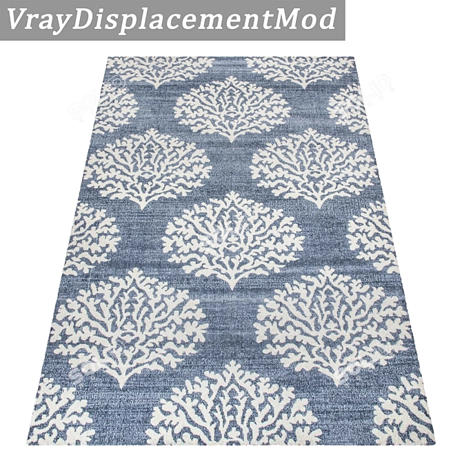 Versatile 3-Piece Carpet Set 3D model image 3