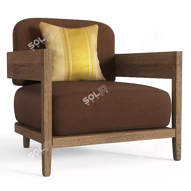 Ergo Lounge Armchair 3D model image 1