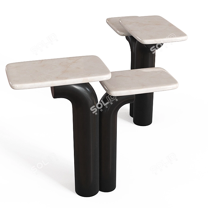 Elegant Dragee Console: Stylish & Functional 3D model image 1