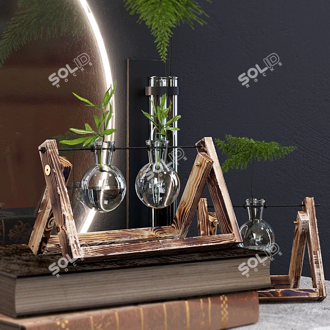 Elegant Glass Terrarium: Modern and Stylish! 3D model image 3