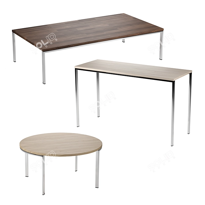 Urban Sits Collection: Stylish & Versatile Tables 3D model image 1