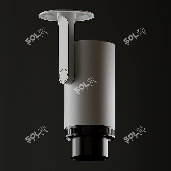 Arkoslight Plus Recessed: Sleek LED Ceiling Spotlight 3D model image 2