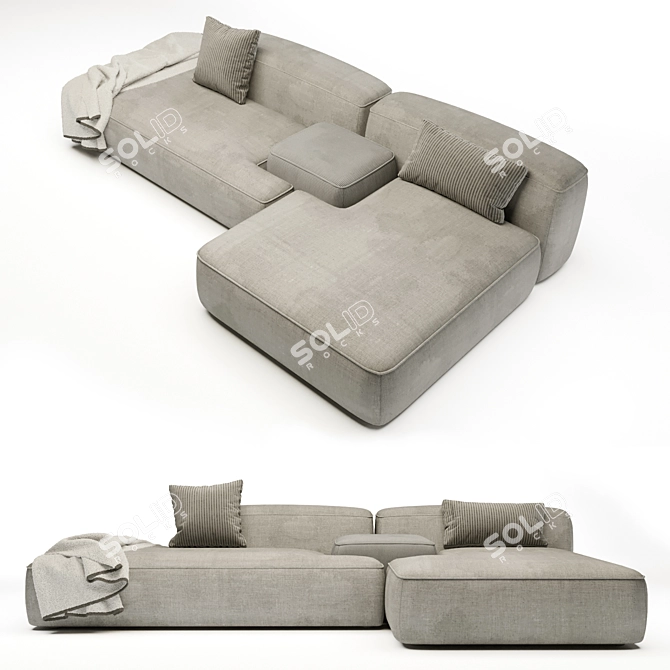 Lema Cloud: Organic Elegance for your Living Space 3D model image 1