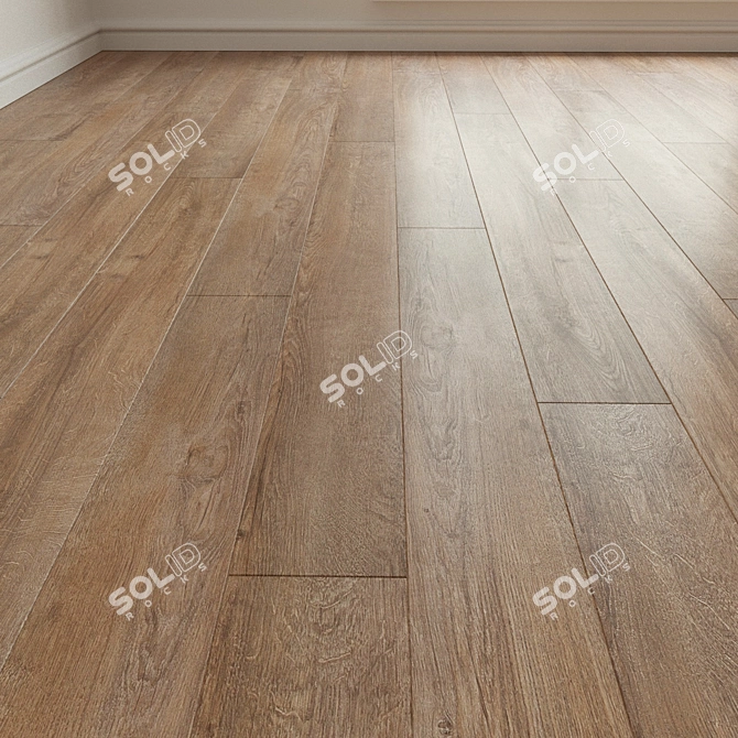 Natural Wood Parquet Laminate 3D model image 1