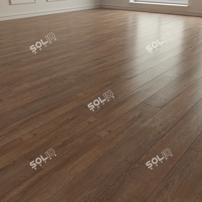 Natural Wood Parquet Laminate 3D model image 2
