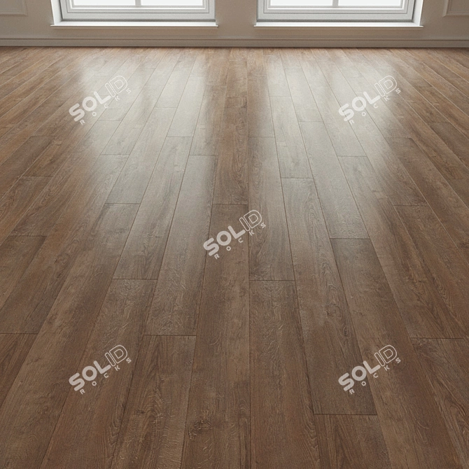 Natural Wood Parquet Laminate 3D model image 3