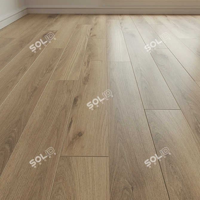 Natural Wood Parquet Laminate 3D model image 1