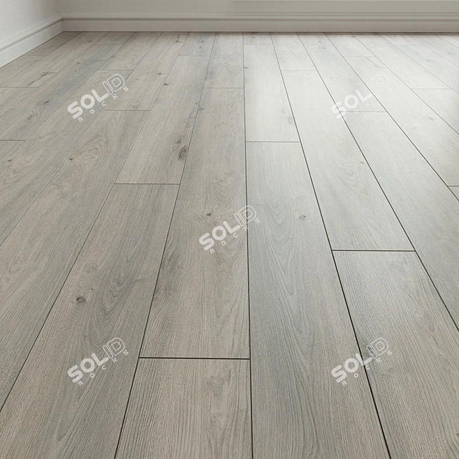 Natural Wood Parquet Flooring 3D model image 1