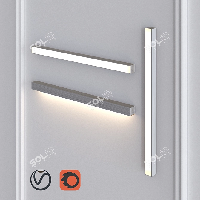 Elegant LED40 Wall Sconce: TUNTO Lighting 3D model image 4