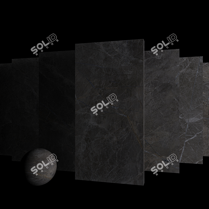 Elegant Alanya Fume Marble Set 3D model image 3