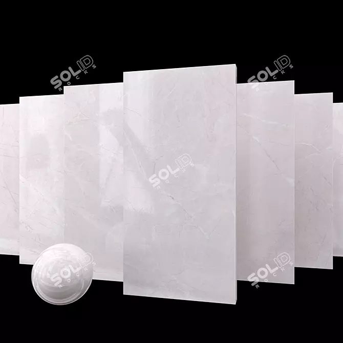 Marble Alanya Gray: Multitexture Set 3D model image 1