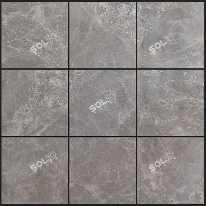 Marble Alpha Greige Set: Multi-Texture High Definition 3D model image 1