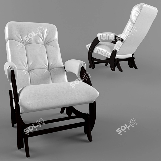 Glider Comfort Rocking Chair 3D model image 4