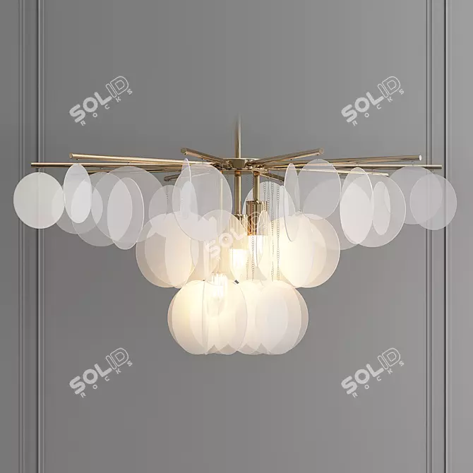 Modern Decorative Light Fixture 3D model image 1