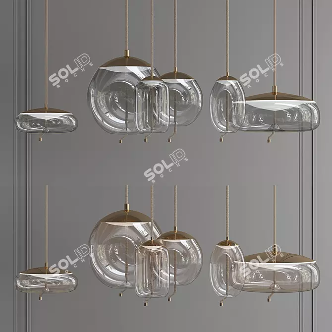 Elegance in Light: Decorative Chandelier 3D model image 1