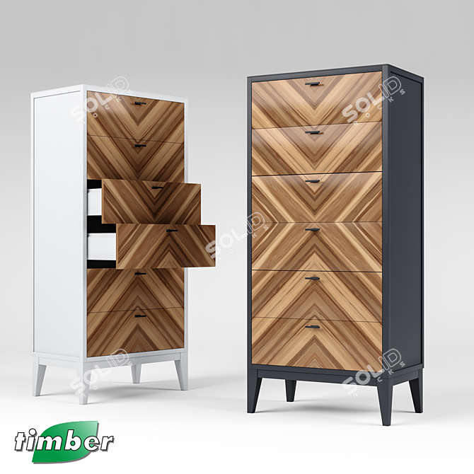 Toscana T-949: Stylish OM Dresser 3D model image 4