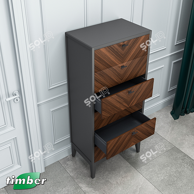 Toscana T-949: Stylish OM Dresser 3D model image 7