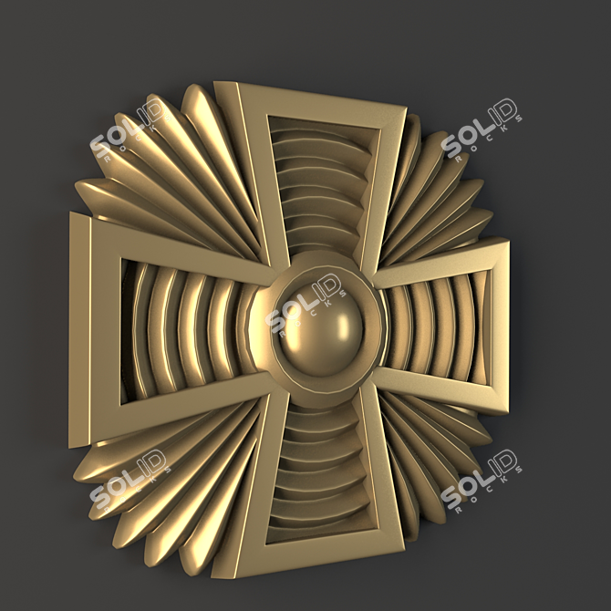 Precision CNC-ready Circla ornament 3D model image 3