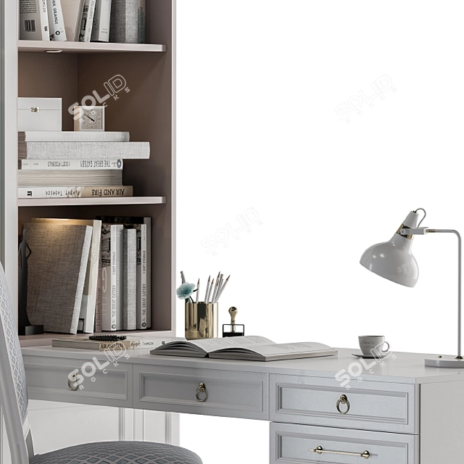 Classic Home Office Set 3D model image 4