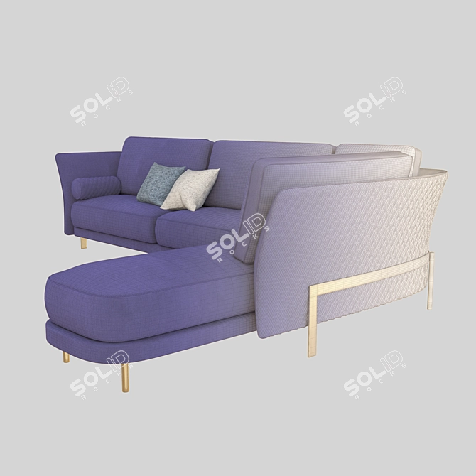 Title: Sleek Cosmo Sofa: Modern Elegance 3D model image 4