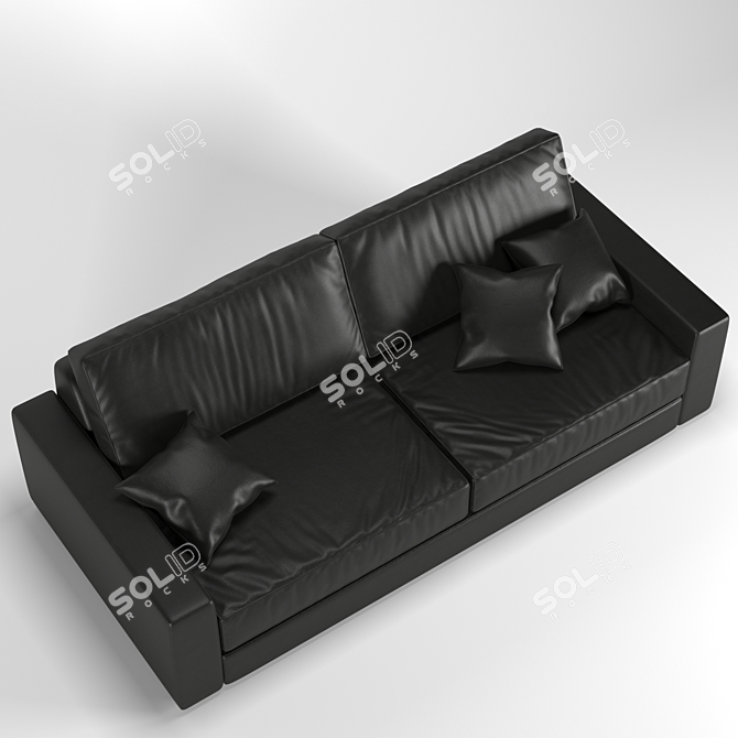 Luxury Leather Sofa: Corona 4 3D model image 3