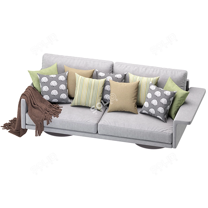 Mabel Comfort: Stylish and Cozy Sofa for Ultimate Relaxation 3D model image 4