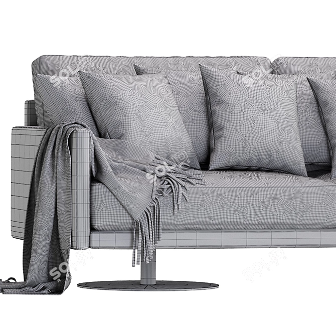 Mabel Comfort: Stylish and Cozy Sofa for Ultimate Relaxation 3D model image 5