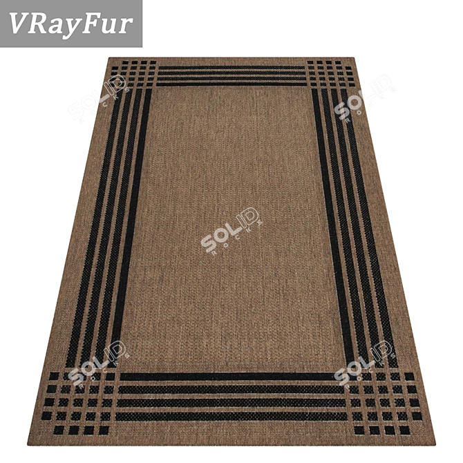 Luxury Carpet Set: High-Quality Textures 3D model image 2