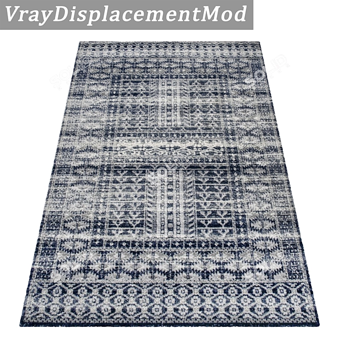 Luxury Texture Carpets Set 3D model image 3