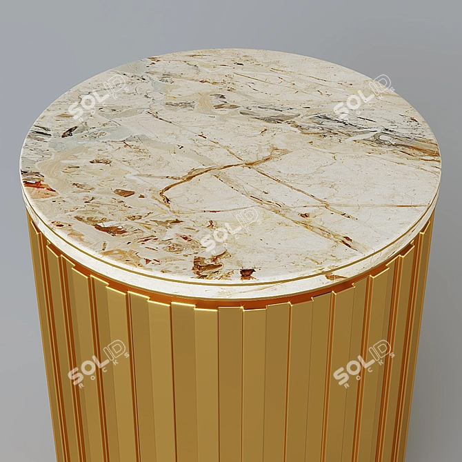 Elegant 3D Rendered Side Table 3D model image 2