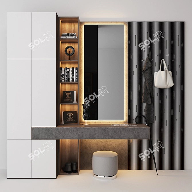 Hallway Wardrobe: Elegant and Spacious 3D model image 1