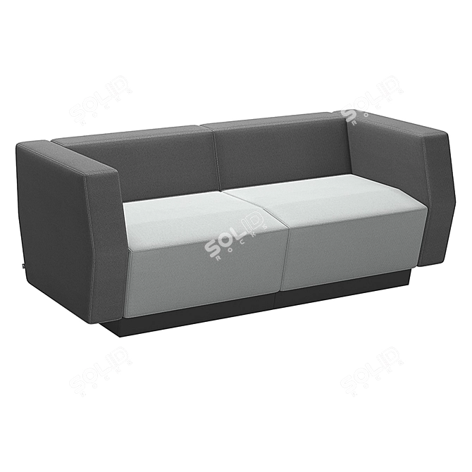 COR Modern Affair Sectional Sofas 3D model image 2