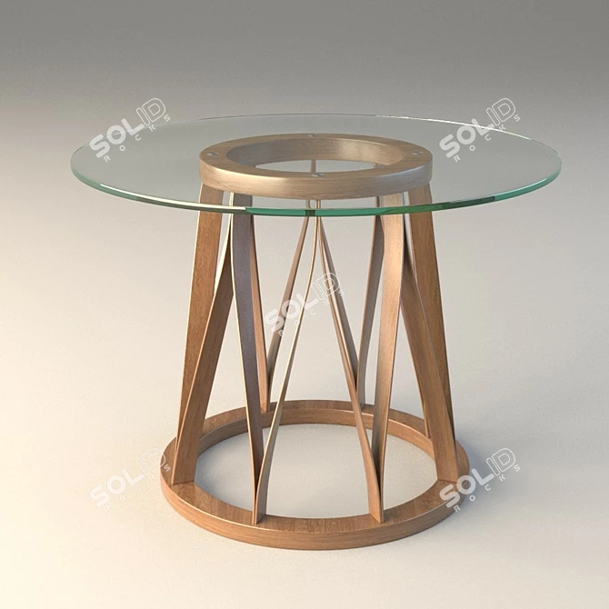 Minimalistic Acco Coffee Table 3D model image 3