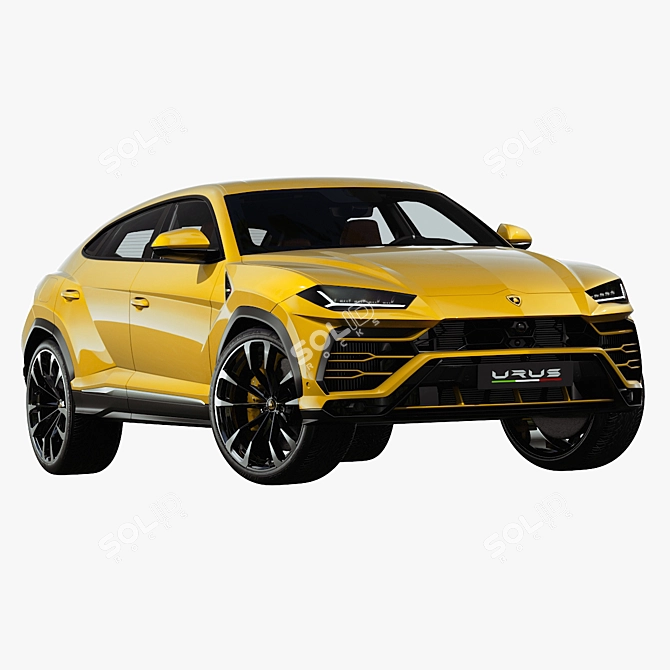 Highly Detailed Lamborghini Urus 3D Model 3D model image 1