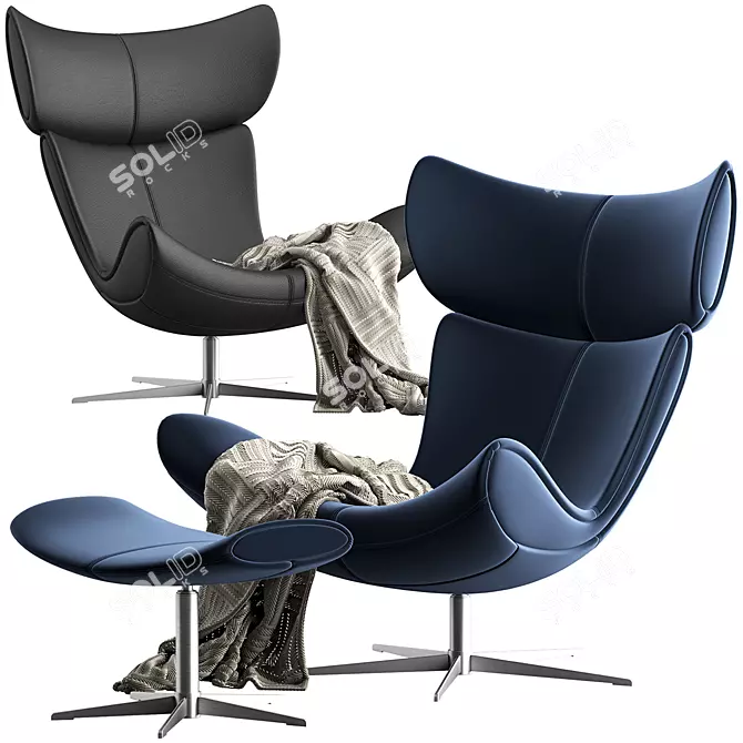 Elegant BoConcept Imola Chair 3D model image 1